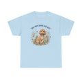 Dog Mom Tee — "Dog Mom Doing Her Best" Floral Goldendoodle Shirt