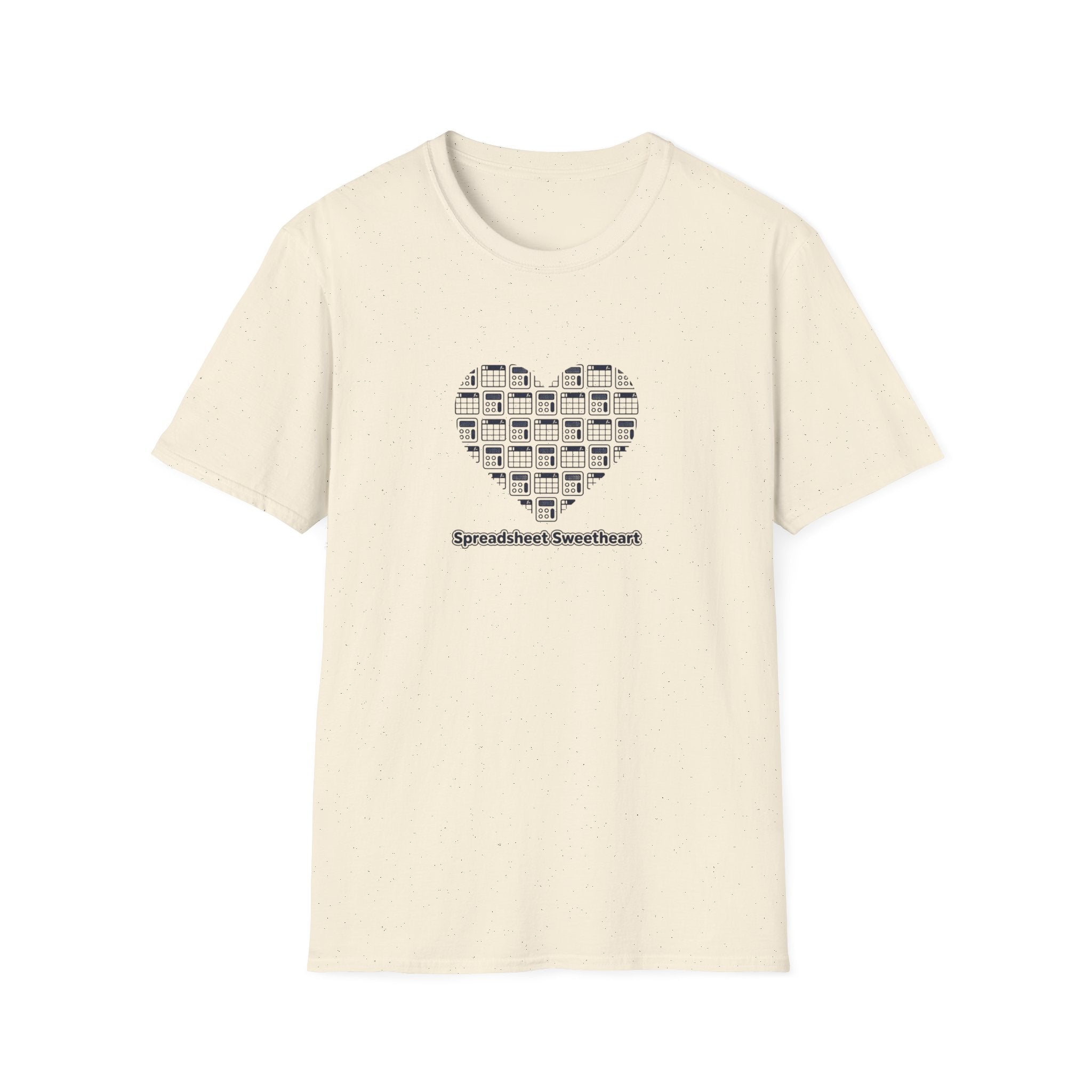 T-Shirt — "Spreadsheet Sweetheart" Heart Design (Accounting/Office Humor)