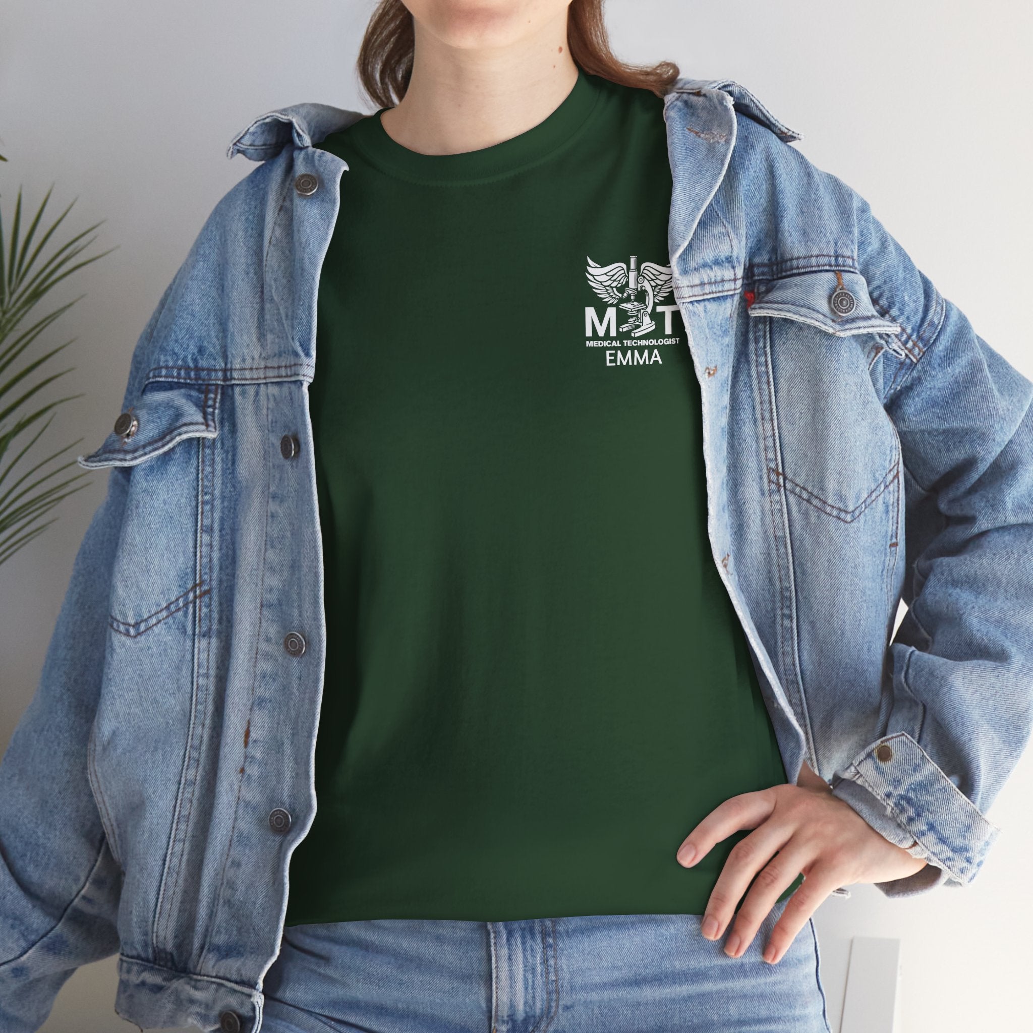 Medical Technologist Logo T‑Shirt — Personalized Name Graphic Tee