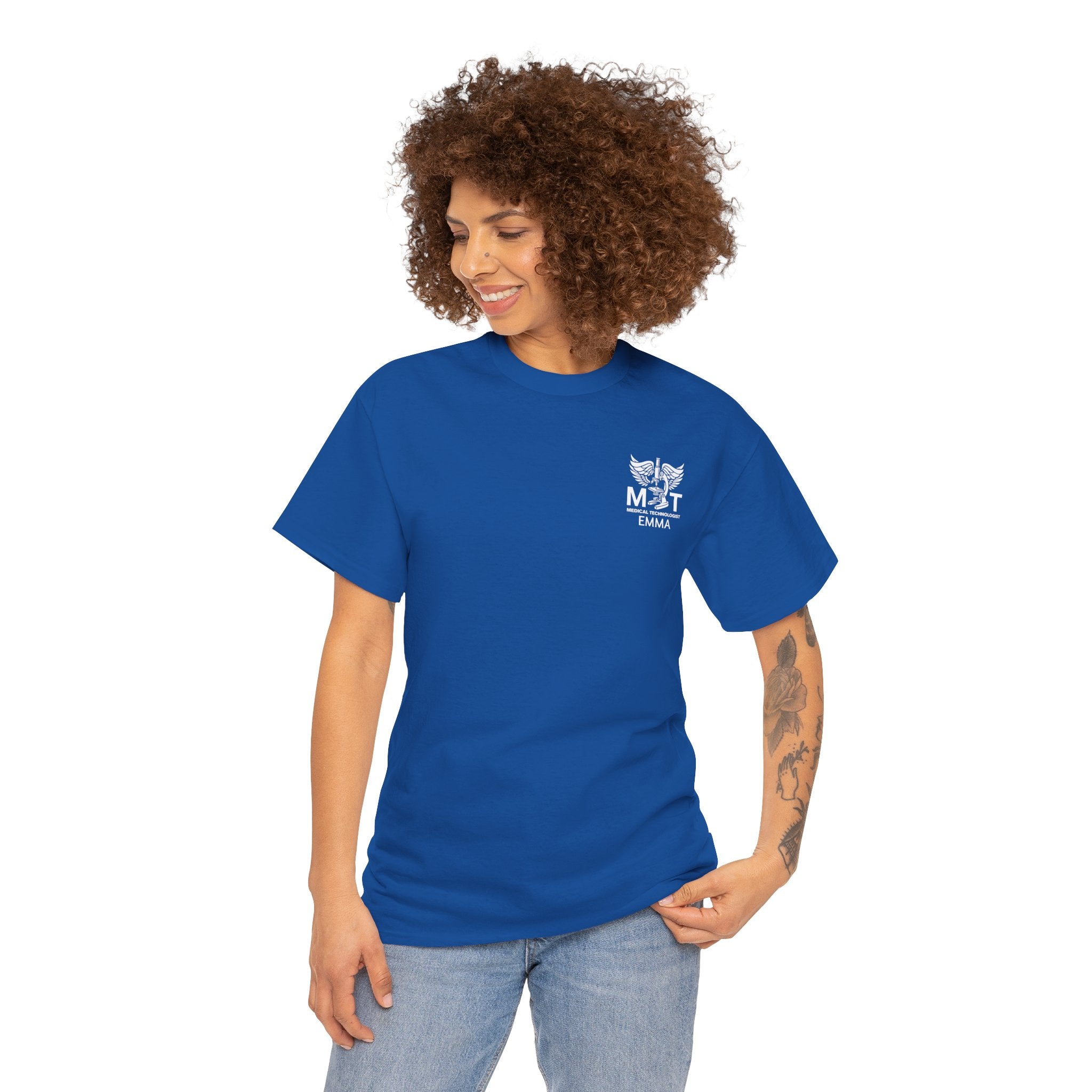Medical Technologist Logo T‑Shirt — Personalized Name Graphic Tee